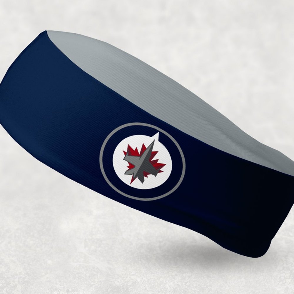 2 Pack - NEW - Reversible Winnipeg Jets Headband